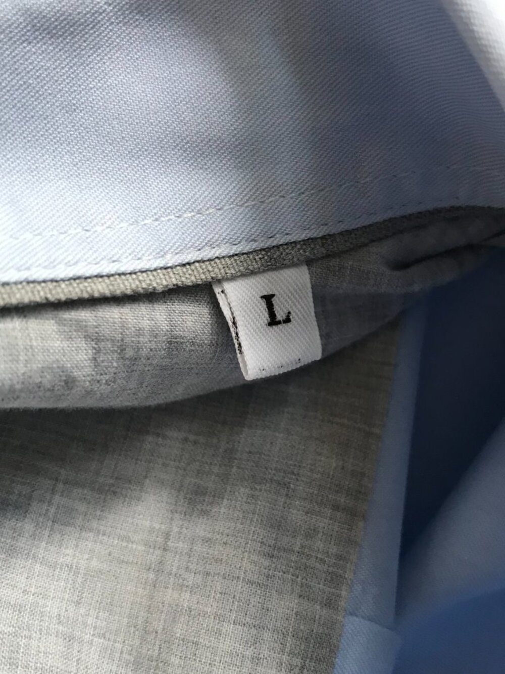 Brunello Cucinelli Basic Fit Sport Dress Shirt Mens Large Blue Long Sleeve - Picture 9 of 13